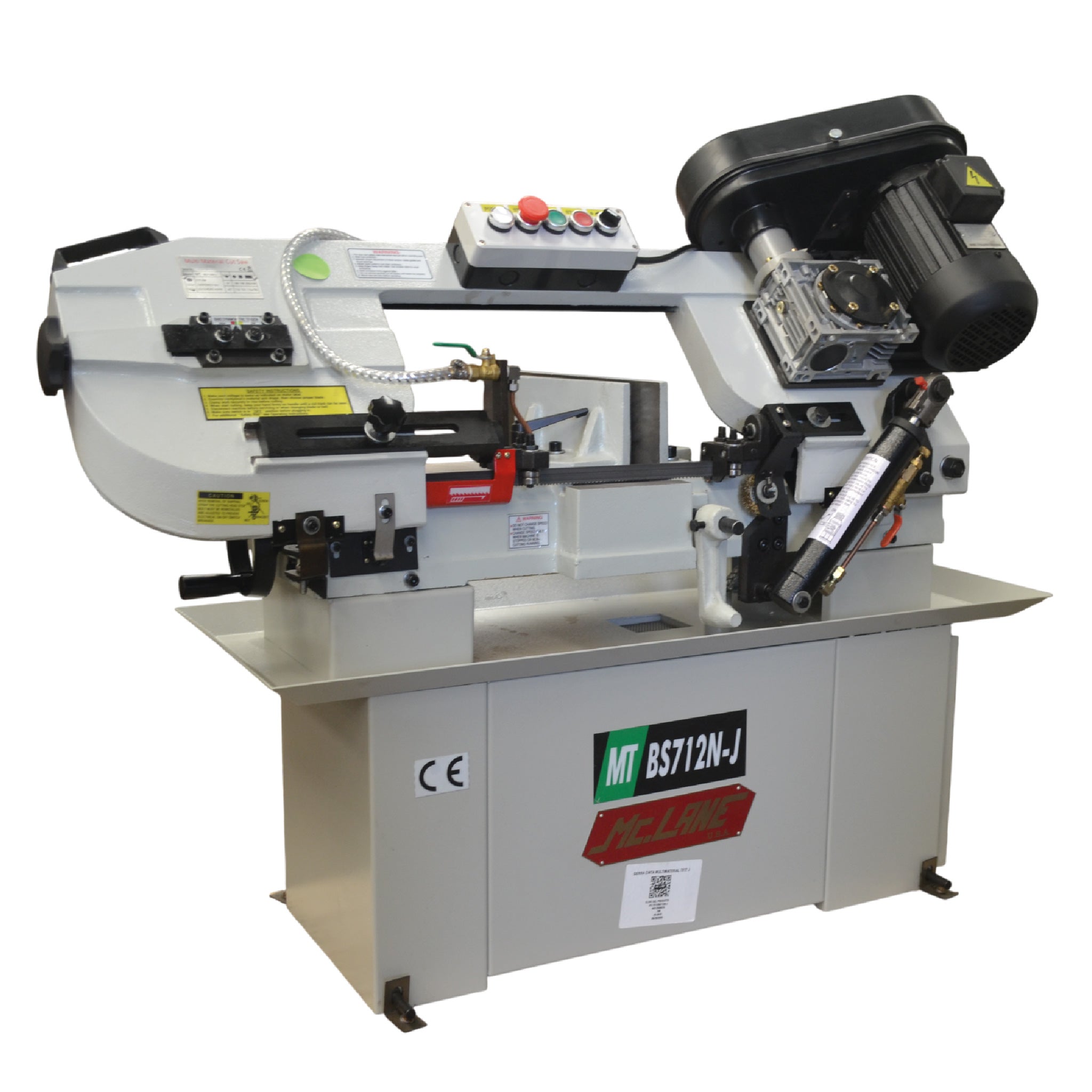 Sierra cinta industrial multimaterial con cuatro velocidades| CARGA MC LANE