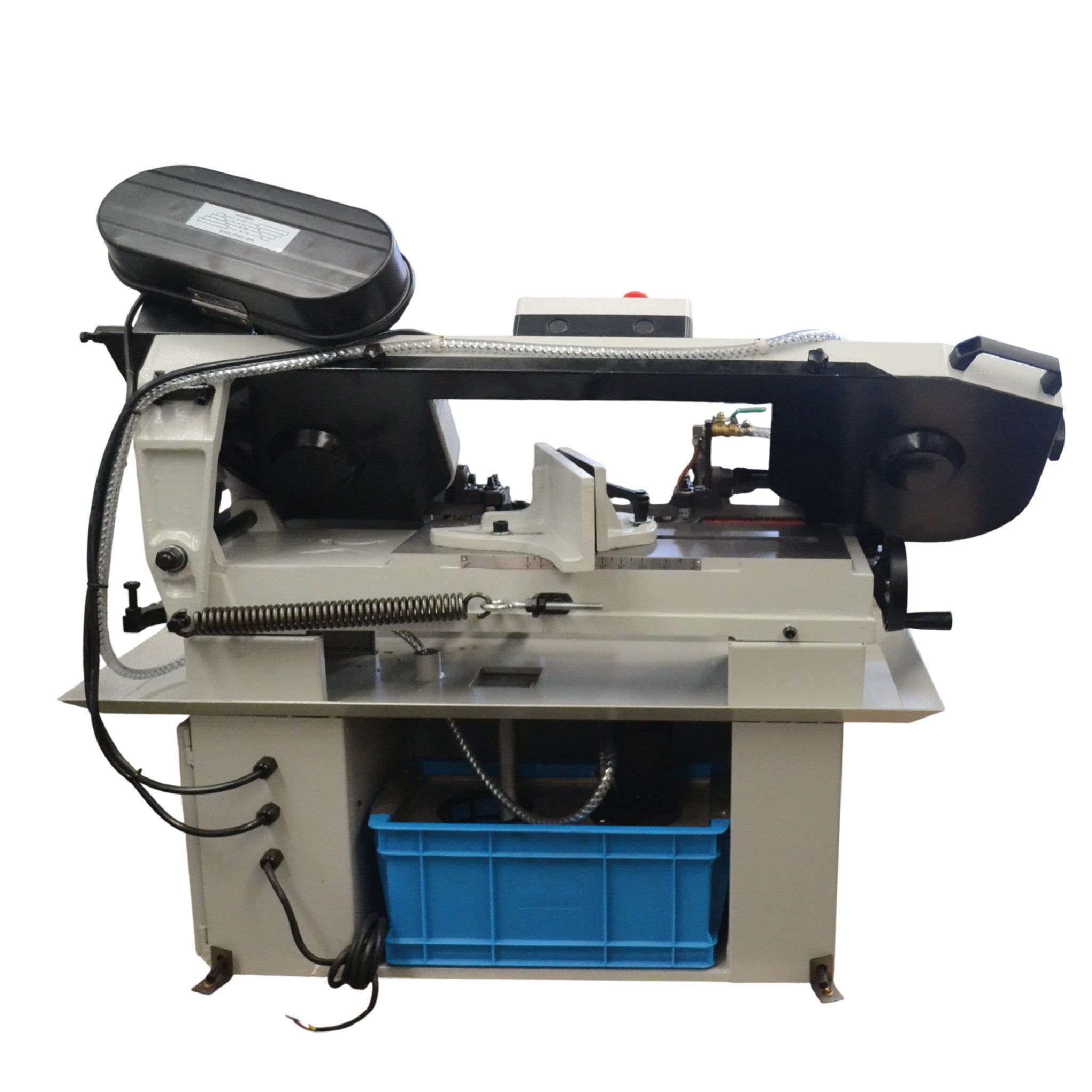 Sierra cinta industrial multimaterial con cuatro velocidades| CARGA MC LANE