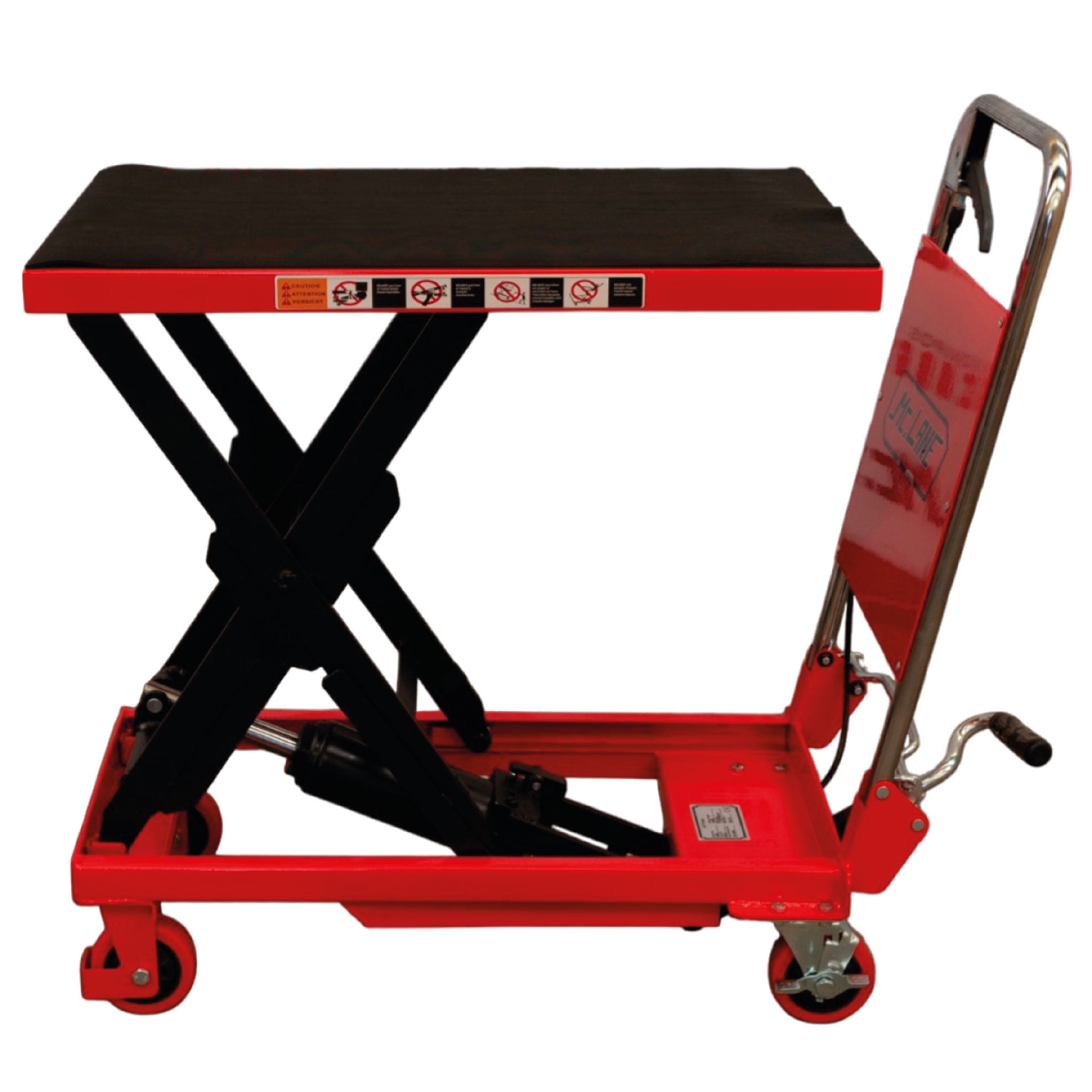Set logístico de apilador manual y mesa elevadora | Carga de 1 tonelada y 227 kg | CARGA MC LANE