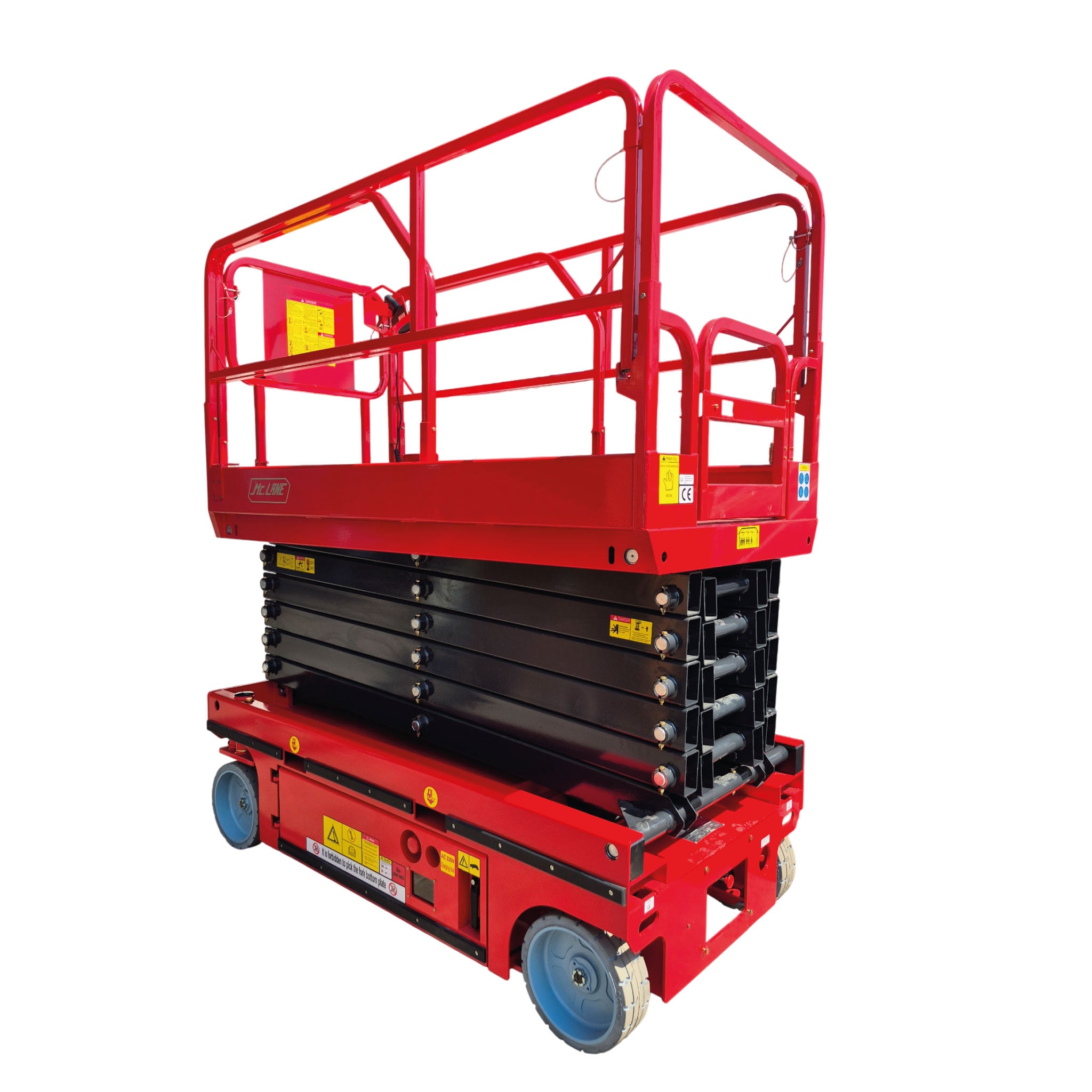 Plataforma de tijera eléctrica | Capacidad de carga de 300 Kg | Altura máx 10 m | CARGA MC LANE